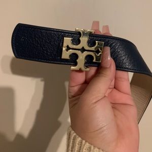Navy blue original Tory Burch belt